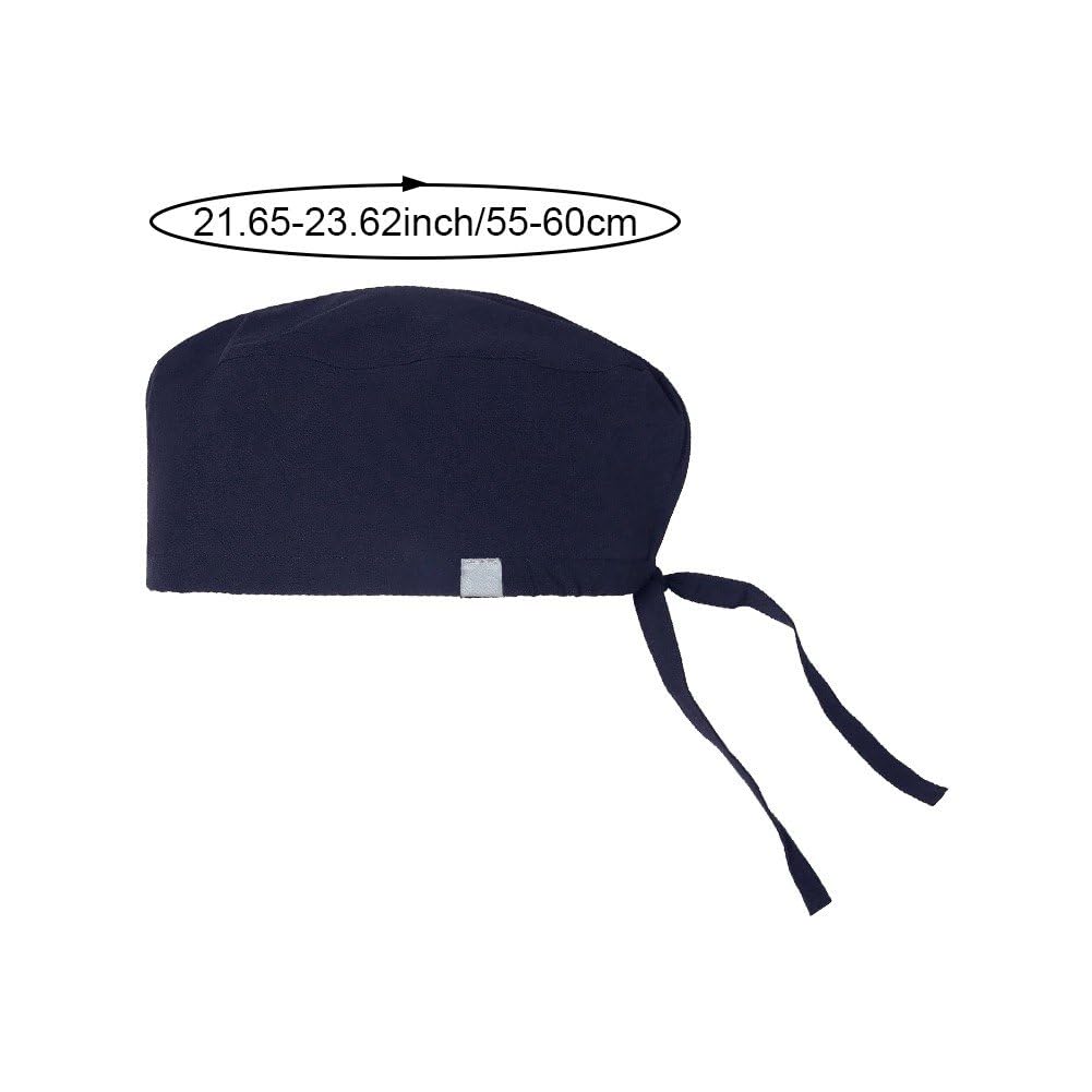 Unisex Scrub Cap z regulowanym krawatem klasyczny chirurg lekarz pielęgniarka czapki robocze chirurgiczne czapki do szorowania uniwersalna czapka spa