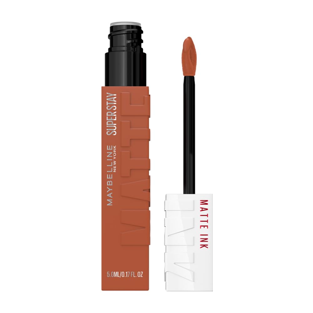 Maybelline New York Liquid Matte Lipstick, Long Lasting, 16hr Wear, Superstay Matte Ink, 70 Amazonian, 5ml-image-22