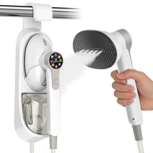 Garment Steamer for Clothes - 1500W Power Steam, 400ml Tank, 30s Fast Heat