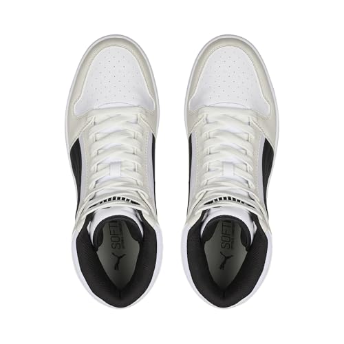 Image of Puma Men's Rebound Layup Sneaker, Vaporous Gray Black White, 12