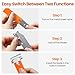 Lasnten 48 Pieces Box Cutters Bulk Retractable Cardboard Cutter Single Edge Handy Mini Box Knife Razor Blade Cutter Iron Body Utility Knife for Paper Packages Letter(Orange)