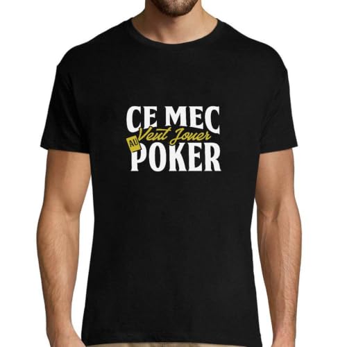 T-Shirt Poker Homme pour Résoudre le Casse-Tête du Cadeau Papa