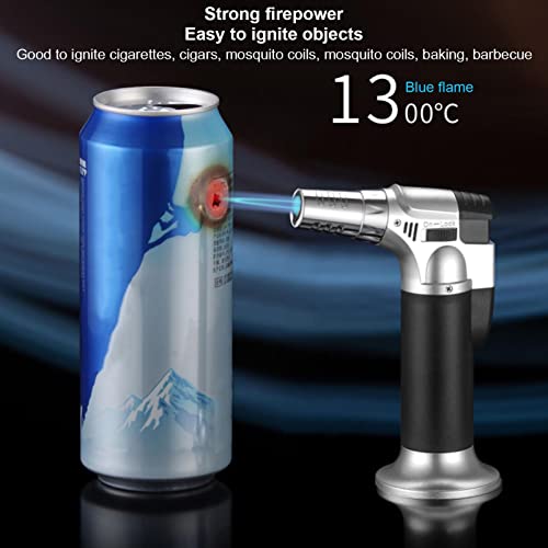 Maçarico Isqueiro | Isqueiro Tocha De Cozinha,Tocha de comida com chama continuamente ajustável e tr
