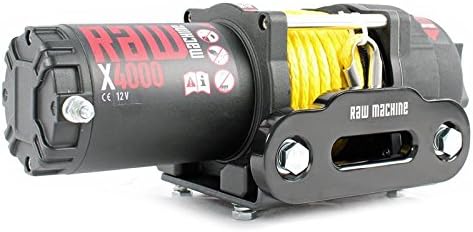 Rawmachine Winch X4000 1.8T 12 V Plastic Cord Quad ATV
