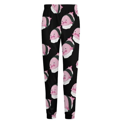 Cute Blobfish Sushi Men's Pajama Pants Soft Lounge Bottoms With Pocket Sleep Pants Loungewear4