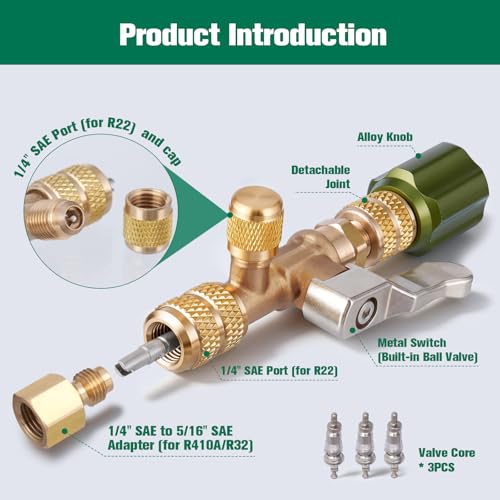 Herramienta para extracción de núcleo de válvula HVAC HS-1430 miniatura 6