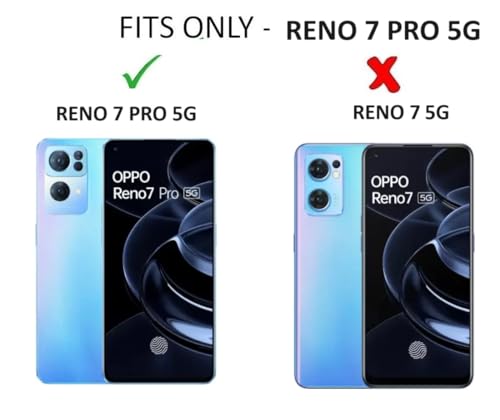 Image of COVERBLACK Rubber Back Cover for Oppo CPH2293 / Reno 7 Pro 5G - Transparent