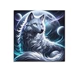 FYRCO Tierkunst-Poster, Wölfe des Silbermonds, dekoratives 