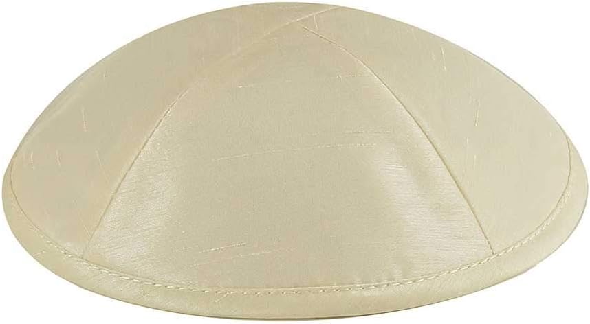 Zion Judaica Deluxe Raw Silk Kippot Bulk Packs or Single Kippah Includes Free Clips