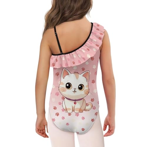 Image of Girls One Piece Swimsuits Size 3-14 Trendy Ruffle Bathing Suit Casual Hawaiian Summer Beach Swimwear