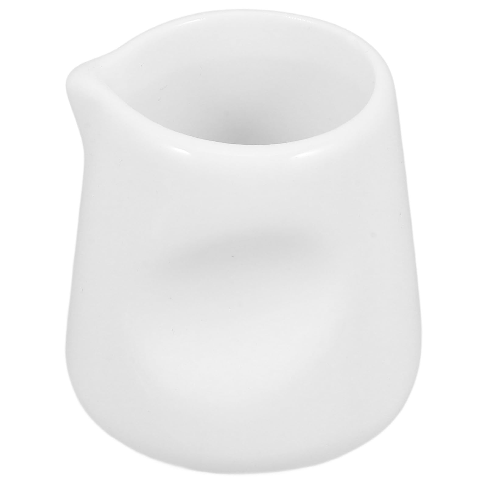 HEALLILY Small Ceramic Milk Jug Mini Porcelain Creamer Pitcher for Coffee Tea Milk and Sauces Smooth Finish Sturdy Design for Individual and Catering Use