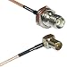 3 feet RG316 TNC Female Bulkhead to DVB Pal Male Angle RF Pigtail Coaxial Cable