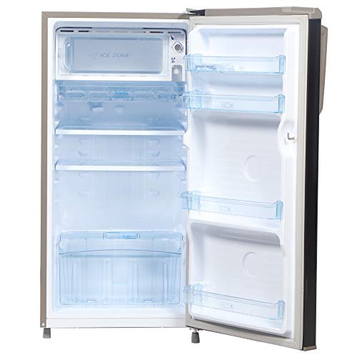 Image of Haier 181 L 2 Star Direct Cool Single Door Refrigerator Appliance (HED-1812BKS-E, Black Brushline, 2022 Model)