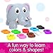 The Learning Journey Learn with Me - Shapes Elephant - Color & Shapes Teaching Toddler Toys & Gifts for Boys & Girls Ages 2 Years and Up - Preschool Learning Toy, Multi