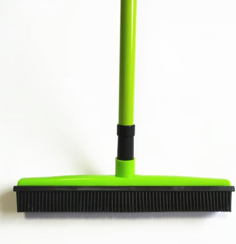 Ultimate Pet Hair Removal Broom | Adjustable Dog & Cat Hair Remover for Carpet | ShedStopper Tool for Effortless & Quick Pet Hair Cleaning—Perfect for Multi-Pet Homes(Green)