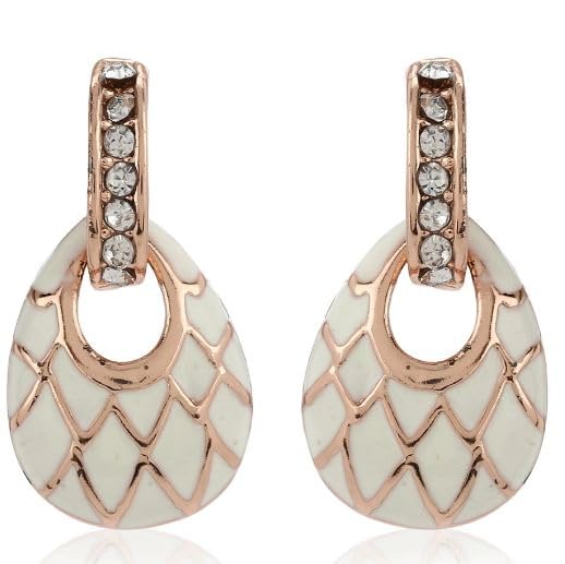 SUNDARA JEWELS Womens Metal Big Studs Inspired Rose Gold Tops Earring - Large Size (Style: Rose Gold 2) (B0CRVLDC94) Amazon Price History, Amazon Price Tracker
