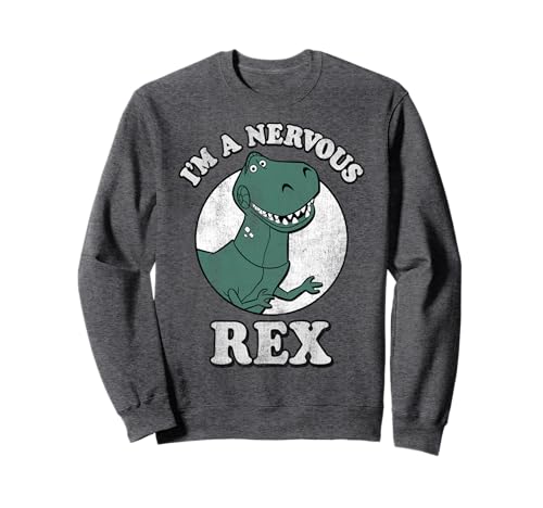 Disney Pixar Toy Story I'm A Nervous Rex Dinosaur Sweatshirt