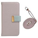 スマQ ぎゃらくしー S24 SC-51E 対応 ケース スマホケース ショルダー カードポケット ストラップの色が選べる 2WEY スマホショルダーケース ストラップ simフリー S24 ami_本体(ベージュ/グリーン)ストラップ(A-ベージュ)