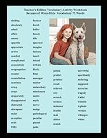 Teacher’s Edition Vocabulary Activity Workbook Because of Winn-Dixie Vocabulary 75 Words B0F5MBKFPR Book Cover