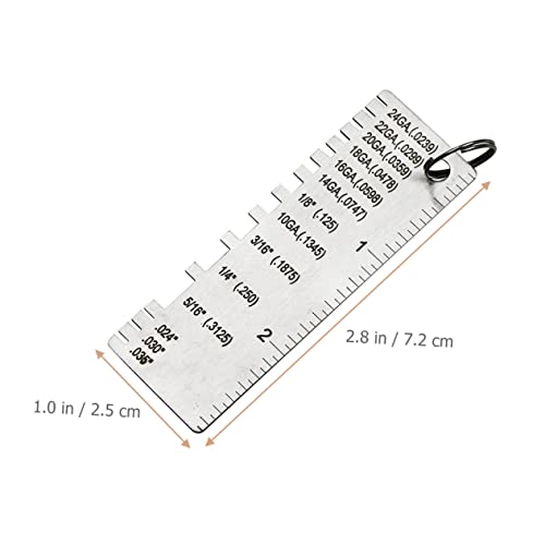 Medidor de espesor de láminas metálicas de acero inoxidable miniatura 5