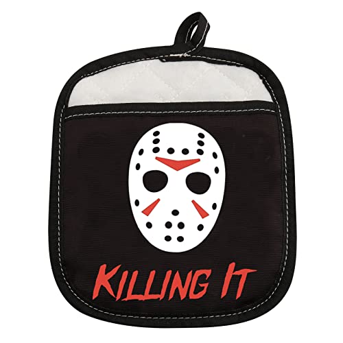 ZJXHPO Horror Inspired Pot Holder Killing It Horror Movie