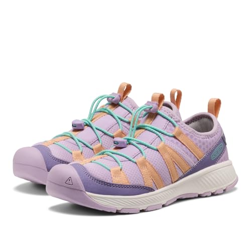 KEEN Unisex-Child Motozoa Comfortable Easy On Breathable Lightweight Athletic Sneakers, Purple Haze/Peach Fuzz, 13 by KEEN - Used condition - Image 5