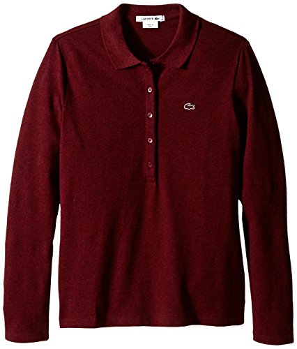 Lacoste Women's Long Sleeve Stretch Pique Polo