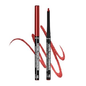 Rimmel Lasting Finish Exaggerate Automatic Lip Liner – Rich, Smooth Formula for Long Lasting Lip Looks – 45 Epic Burgundy, .01oz