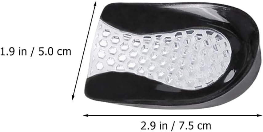 Heel Pads Shoe Cushions 2 Pairs Anti-Shock Rear Heel Cups for Foot Relief and Plantar Fasciitis Support Adhesive Back for Men and Women Sneakers and Boots