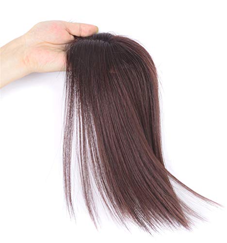 Topper cheveux humains contre la perte de cheveux couronne invisible