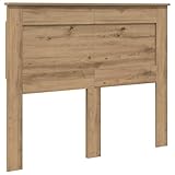 vidaXL Cabecero Roble Artesanal 120 cm Madera contrachapada