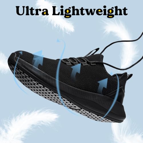 Image of Non Slip Work Shoes for Mens Slip On Sneakers Waterproof Chef Kitchen Shoe Comfortable Slip Resistant Restaurant Footwear Hombre Zapatos de Trabajo, Black