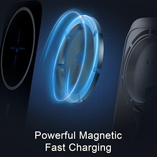 Magnetic Car Charger Mount Wireless Mag Safe Car Charger Fast Charger Phone Holder for iPhone 13/13 Pro Max/13 Pro/13 Mini/iPhone 12 Pro Max/12 Pro/12 Mini (2022 Newest Upgrade, with PD 18W Adapter)