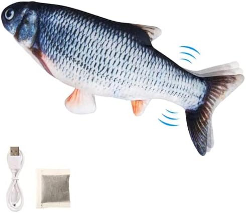 Hierba Gatera Juguete Pez Eléctrico de Juguete Pez de Peluche Elé...