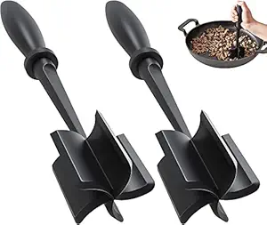 Meat Chopper for Ground Beef - Heat Resistant Ground Beef Smasher for Hamburger Meat - Nylon Hamburger Chopper Utensil - Ground Meat Chopper and Meat Masher - Easily Mix and Chop, Meat Masher Tool