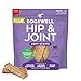 DOGSWELL Hip & Joint Dog Treats 100% Meaty, Grain Free, Glucosamine Chondroitin & Omega 3, Chicken Soft Strips 20 oz