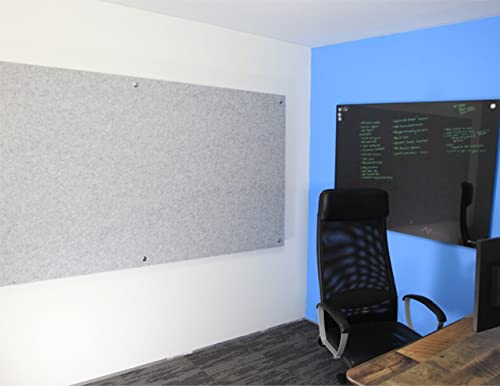 Paneles acústicos montados en pared Versare SoundSorb 5 unidades | Almohadillas para insonorización | Material absorbente para estudios, teatros o escuelas | Paneles gris oscuro 4' x 8' miniatura 2