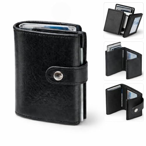 Ali Brothers Portafoglio Uomo in Pelle, Porta Carte di Credito