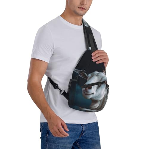 Mochila tipo sling negra para transporte al aire libre miniatura 7