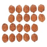 QUMIIRITY 30piezas Decoración De Nueces Artificiales Realistas para Hogar Modelo De Nuez De Simulación Lifelike para Jarrones y Eventos