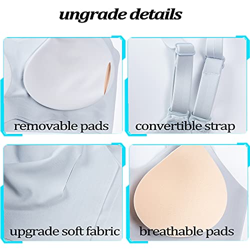 Prettywell Bralettes For Women Comfort Bra, Cross Back Adjustable Bralette Bra, Seamless Everyday Bras For Women A-C Cup (Nude, Xl) #TOP3