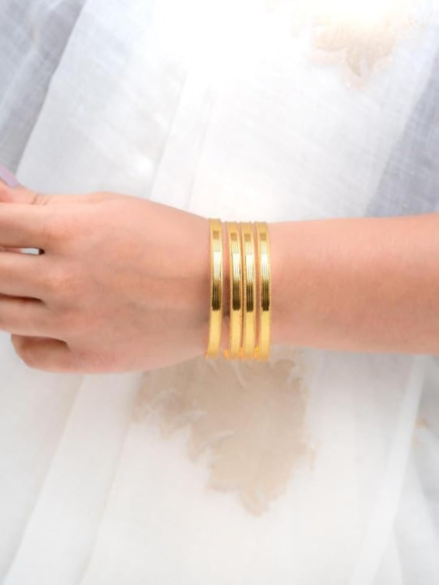 Traditional Plated Bangles Set Kada, Classic Ethnic Jewellery
