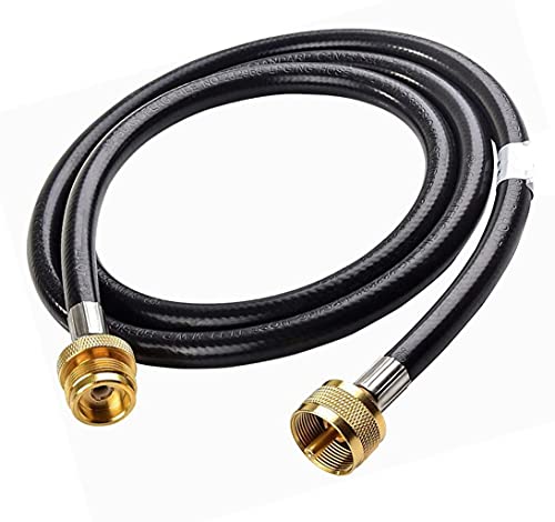 DOZYANT 5 Feet Propane Torch Extension Hose for Propane Tree Distribution Tree Post Assembly 1" x20 Male Throwaway Cylinder Thread - T and Y Connector