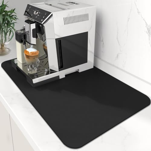WISELIFE Coffee Mat Super Absorbent Dish Drying Mat Coffee Bar Accessories Match with Machine Large...