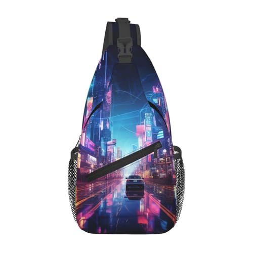 Sac à dos à bandoulière pour homme Fantasy Dizziness noir et blanc unique