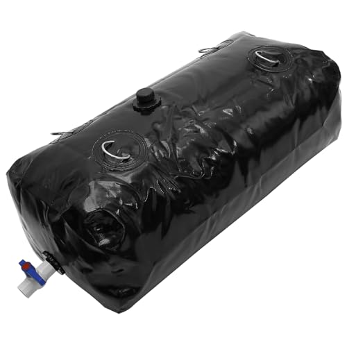 Sutowe Serbatoio dell'Acqua in PVC Portatile con Kit di beccucci e troppopieno, Contenitore Pieghevole per Acqua, Protezione antincendio, capacità, per Campeggio, Escursionismo, Sopravvivenza Camper