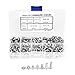 Klanata 140pcs 1032 304 Screws and Nuts, Stainless Steel PH Pan Head Screws Kit Assortment Set Repair Tool Accessory