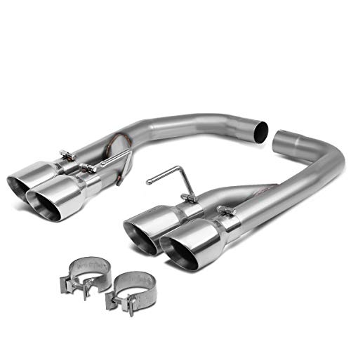 Auto Dynasty 4 Inches Quad Rolled Muffler Tip Axle Back