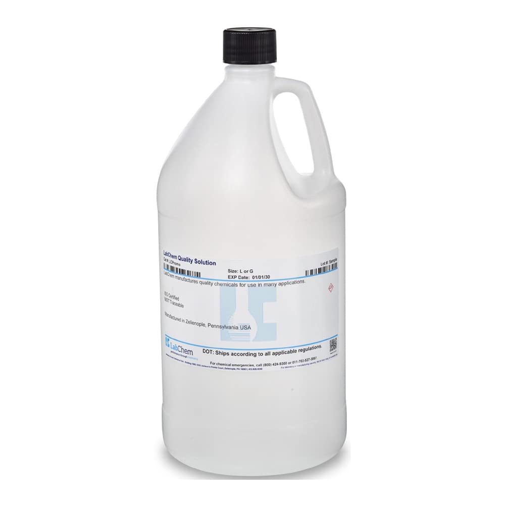 LabChem LC146404 Fluoride Standard, 10 ppm w/TISAB, 4 L Volume