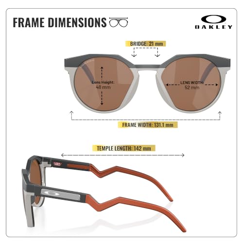 Image of Oakley HSTN OO9242 Round Shape Sunglasses With Official Eyewear Kit | Men's Sunglasses